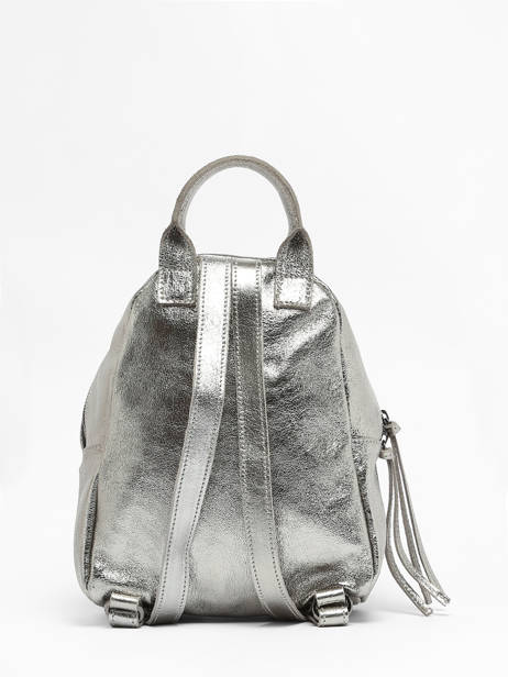 Sac à Dos Nine Cuir Milano Argent nine NI23066 vue secondaire 4
