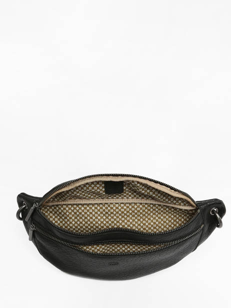 Sac Banane Vintage Cuir Mila louise Noir vintage 23689EX vue secondaire 3