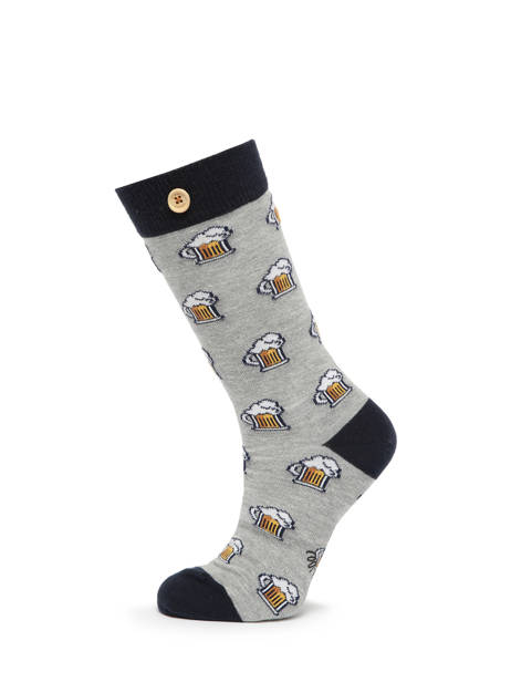 Pair Of Leopold Zoe Socks Cabaia Gray socks men ZOE