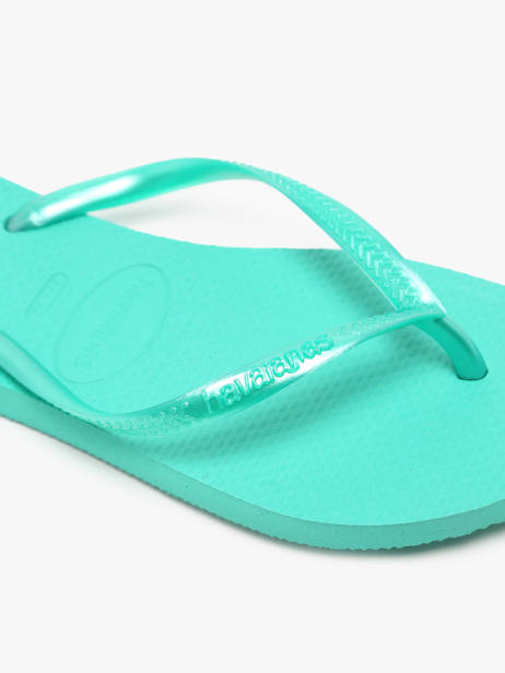 Tongs Slim Havaianas Vert women 4000030F vue secondaire 1