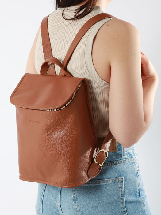 Longchamp Le foulonné Sac à dos Marron