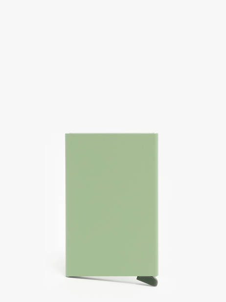 Card Holder Leather Secrid Green powder CP other view 2