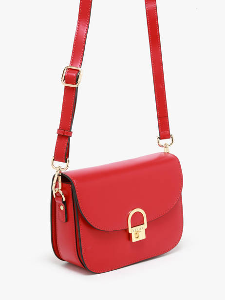 Shoulder Bag M Altair Leather Etrier Red altair EALA081M other view 2