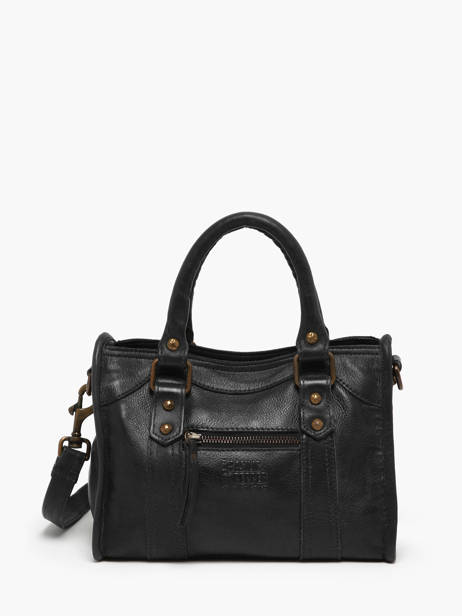 Sac Bandoulière Cow Cuir Basilic pepper Noir cow BCOW72