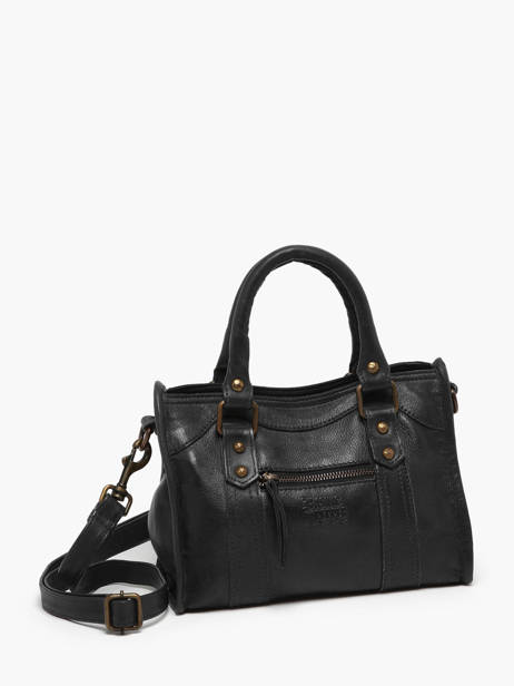 Sac Bandoulière Cow Cuir Basilic pepper Noir cow BCOW72 vue secondaire 2