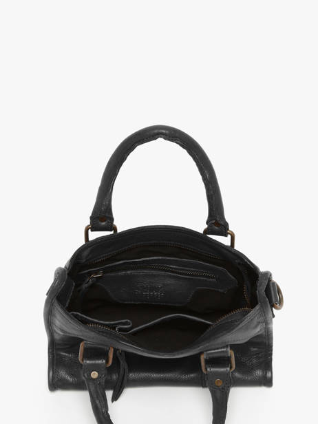 Sac Bandoulière Cow Cuir Basilic pepper Noir cow BCOW72 vue secondaire 3