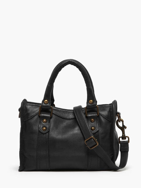 Sac Bandoulière Cow Cuir Basilic pepper Noir cow BCOW72 vue secondaire 4