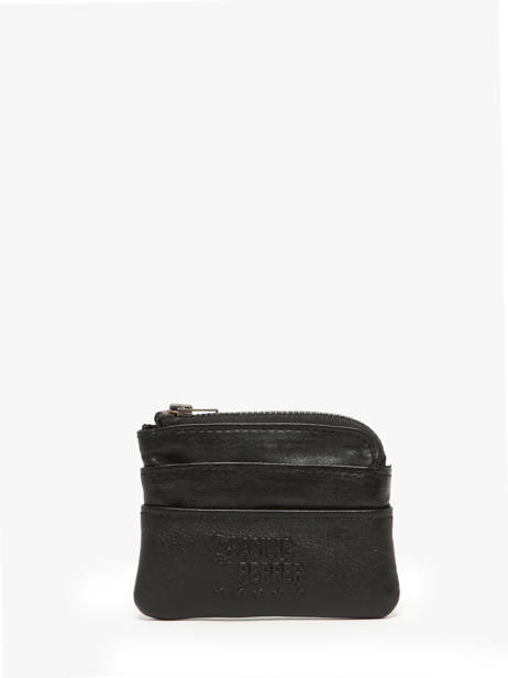 Porte-monnaie Cuir Basilic pepper Noir cow BCOW99