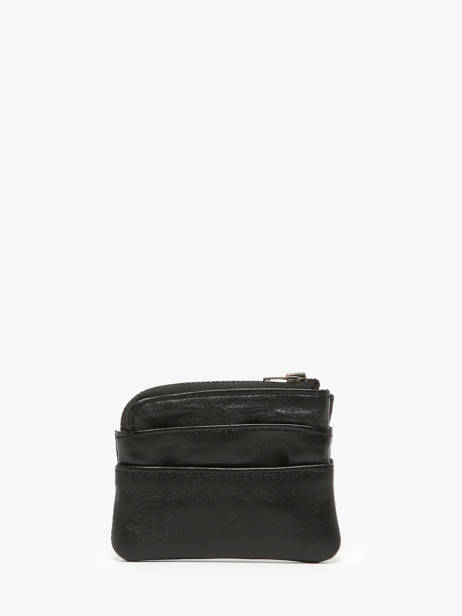 Porte-monnaie Cuir Basilic pepper Noir cow BCOW99 vue secondaire 2