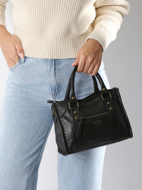 Sac Bandoulière Cow Cuir Basilic pepper Noir cow BCOW72 vue secondaire 1
