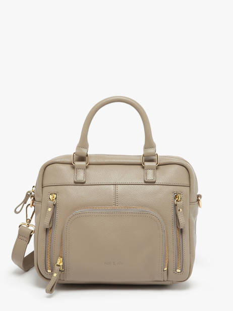 Leather Baby Macy Crossbody Bag Nat et nin Beige vintage BABYMACY