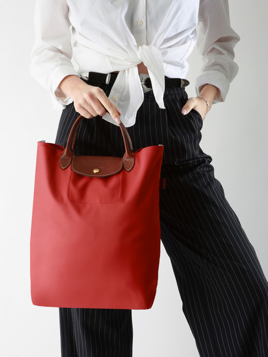 Longchamp Le pliage original Sacs porté main Rouge