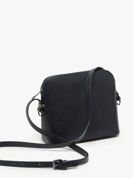 Sac Bandoulière Caviar Cuir Milano Bleu caviar CA240614 vue secondaire 2