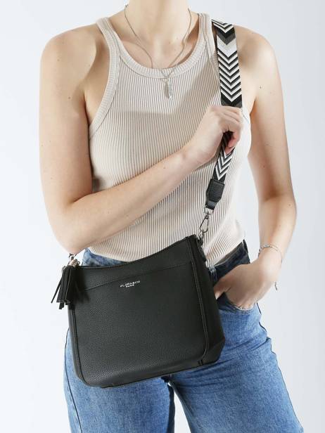 Sac Bandoulière Grained Miniprix Noir grained F8575 vue secondaire 1