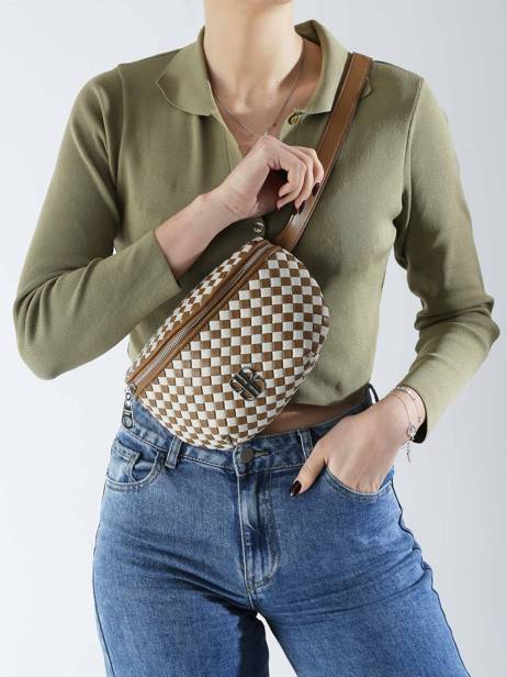 Sac Banane Tressé Tessa Laurent david Beige ld bags 8 vue secondaire 1