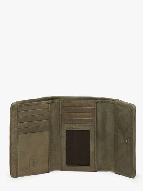 Portefeuille Cuir Biba Vert wallet TOT1L vue secondaire 1