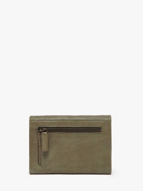 Portefeuille Cuir Biba Vert wallet TOT1L vue secondaire 2