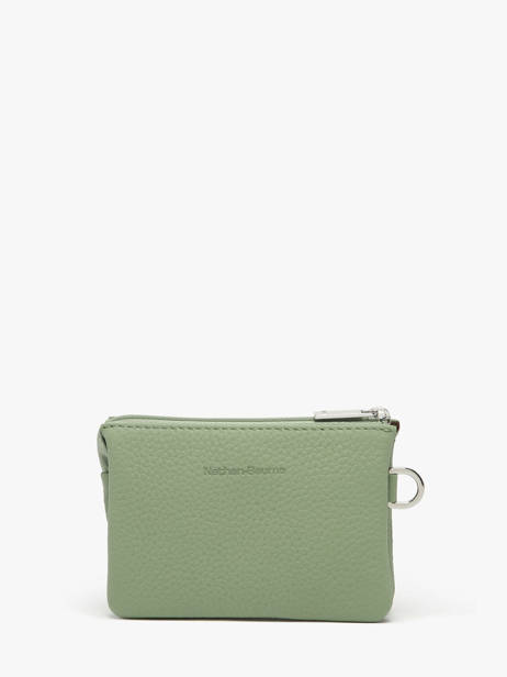 Porte-monnaie 2 Compartiments Cuir Nathan baume Vert original n 302N vue secondaire 2