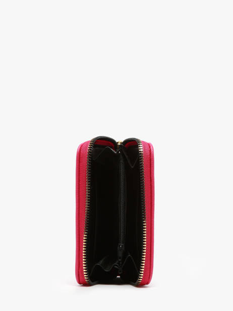 Porte-monnaie Miniprix Rose safiano 78SM2686 vue secondaire 1