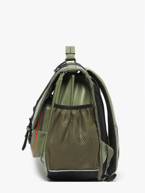 Cartable 3 Compartiments Cameleon Vert vintage north PBVWCA41 vue secondaire 2