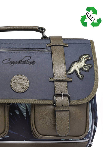 Satchel 3 Compartments Cameleon Gray vintage urban PBVBCA41 other view 2