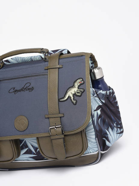 Satchel 3 Compartments Cameleon Gray vintage urban PBVBCA41 other view 6