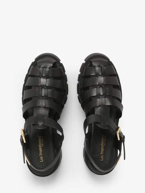 Sandales Bayla En Cuir Les tropeziennes Noir women BAYLA vue secondaire 3