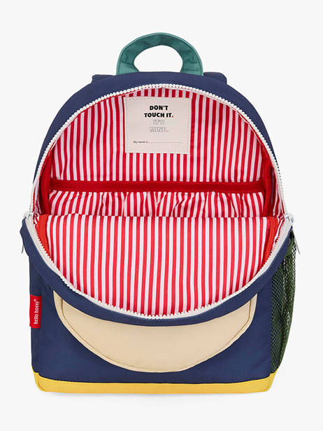 Backpack Hello hossy Blue cool kids O6 other view 3