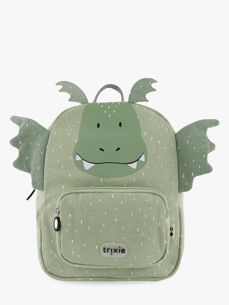 Mini Backpack 1 Compartment Trixie Green animals 90