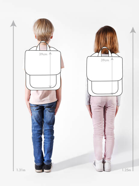 Sac à Dos Hello hossy Beige cool kids PADU vue secondaire 1