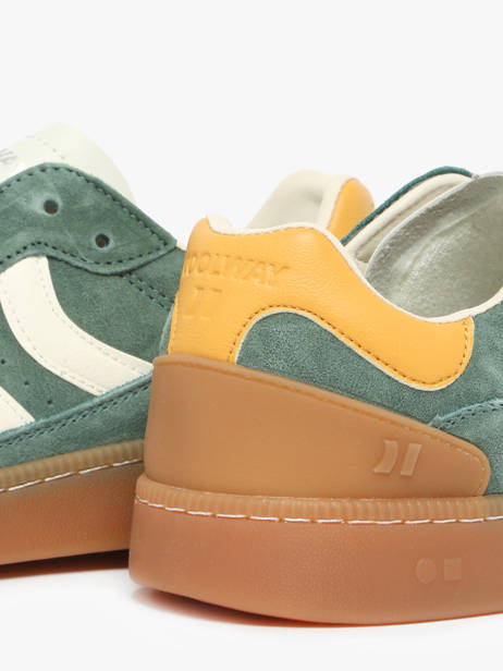 Sneakers Goal In Leather Coolway Green men 8663458 other view 2