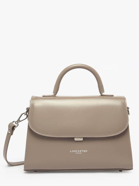 Medium Leather Suave Crossbody Bag Lancaster Gray suave even 17