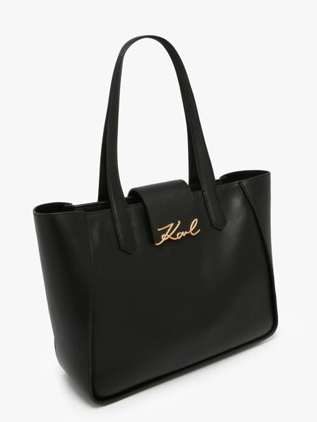 Shoulder Bag K Signature Leather Karl lagerfeld Black k signature A3W30133 other view 2