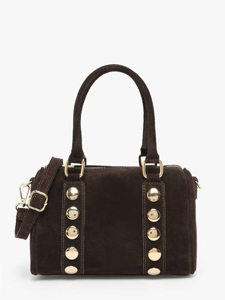 Sac à Main Velvet Cuir Milano Marron velvet VE25066