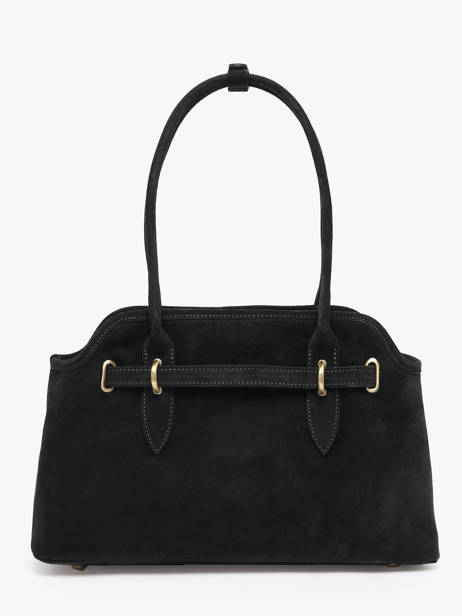 Shoulder Bag Velvet Leather Milano Black velvet VE260610 other view 4