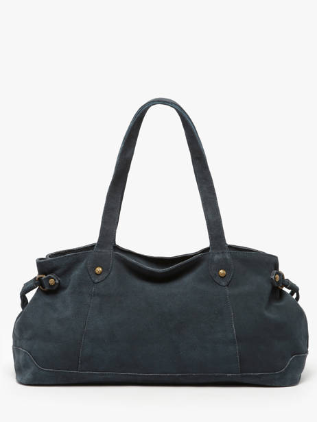 Shoulder Bag Houston Leather Basilic pepper Blue houston BHOU80 other view 4