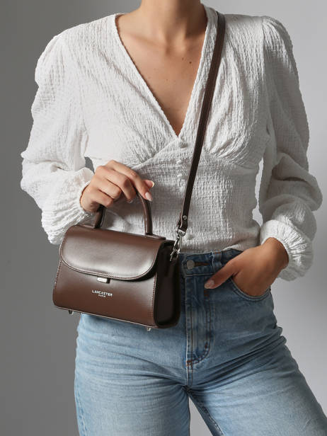 Small Leather Suave Crossbody Bag Lancaster Brown suave even 16 other view 1