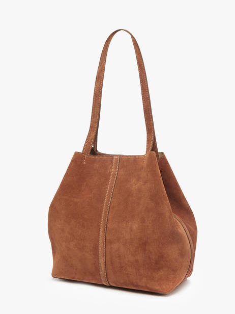 Sac Porté épaule Cabas Cuir Vanessa bruno Marron cabas 29V40874 vue secondaire 2