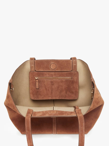 Sac Porté épaule Cabas Cuir Vanessa bruno Marron cabas 29V40874 vue secondaire 3