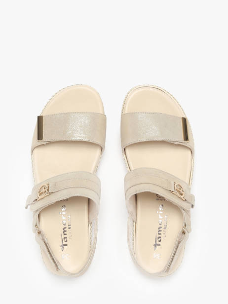 Sandals In Leather Tamaris Beige women 44 other view 3