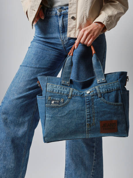 Shoulder Bag Jeans Fashion Cotton Miniprix Blue jeans fashion JK013 other view 1