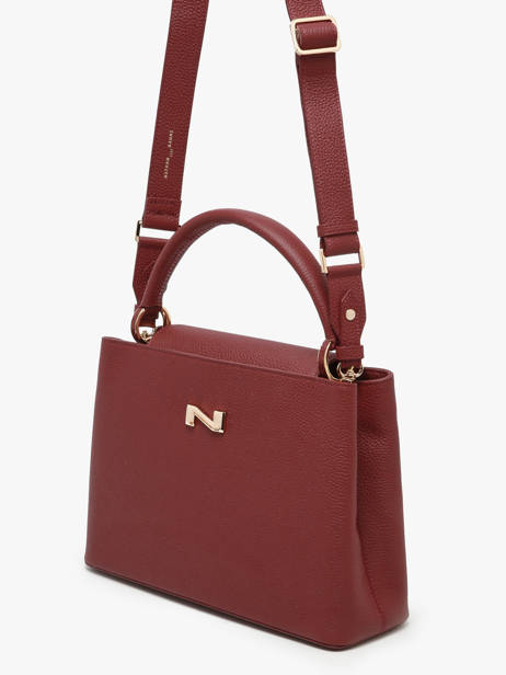 Sac à Main Magnolia Cuir Nathan baume Rouge eden 3 vue secondaire 2