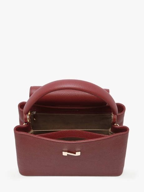 Sac à Main Magnolia Cuir Nathan baume Rouge eden 3 vue secondaire 3