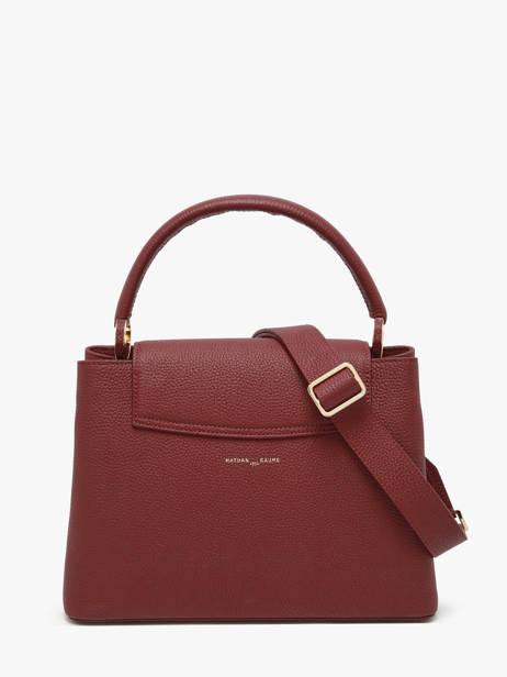 Sac à Main Magnolia Cuir Nathan baume Rouge eden 3 vue secondaire 4
