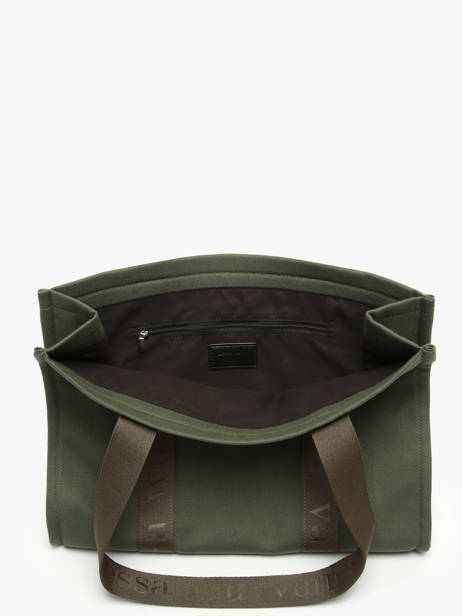 Shoulder Bag Cabas Cotton Vanessa wu Green cabas MA0135 other view 2