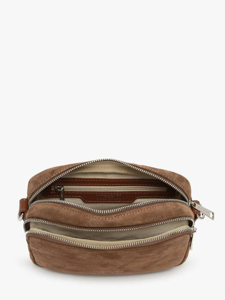 Shoulder Bag Suede Leather Lancaster Brown suede 65 other view 2