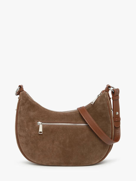Shoulder Bag Suede Leather Lancaster Brown suede 82 other view 3