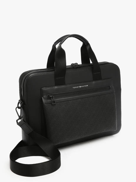 Business Bag Tommy hilfiger Black monogram AM13835 other view 1