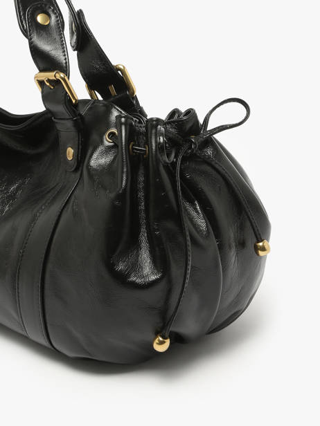 Shoulder Bag Premium Leather Gerard darel Black premium DCS01417 other view 4