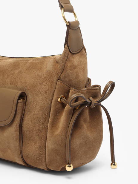 Shoulder Bag Premium Leather Gerard darel Beige premium DCS78400 other view 4